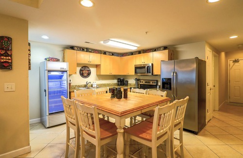 Cherry Grove Beach Condo | Tiki Time - steps to beach, pool, spa, game room, bar, ocean views