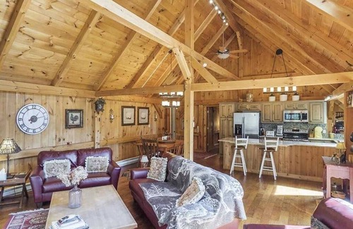 Windham House | Timber frame home only 5 minutes from Windham Mountain - perfect for 2 families!