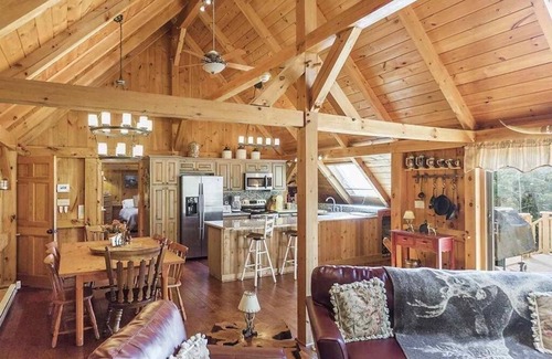 Windham House | Timber frame home only 5 minutes from Windham Mountain - perfect for 2 families!