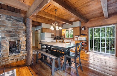 Weatherly Cabin | Timber framed cabin nestled in the Pocono Mountains on a private 400 acre estate