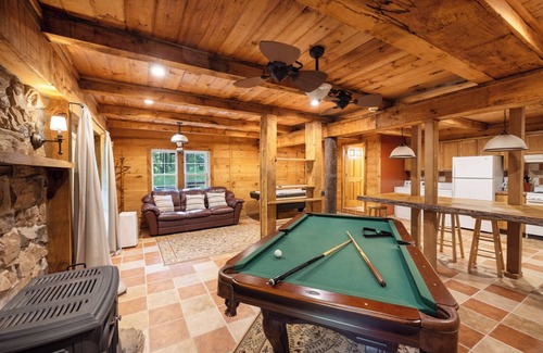 Weatherly Cabin | Timber framed cabin nestled in the Pocono Mountains on a private 400 acre estate