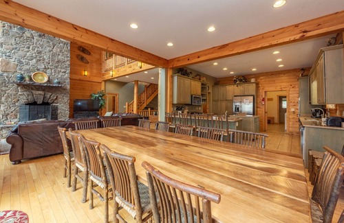 Thayerville House | Timberlodge: Lakefront, Indoor Pool, Private Dock, Hot Tub, Fire Pit!