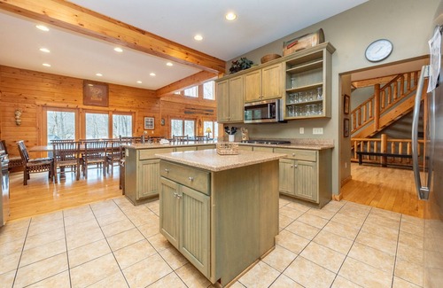 Thayerville House | Timberlodge: Lakefront, Indoor Pool, Private Dock, Hot Tub, Fire Pit!