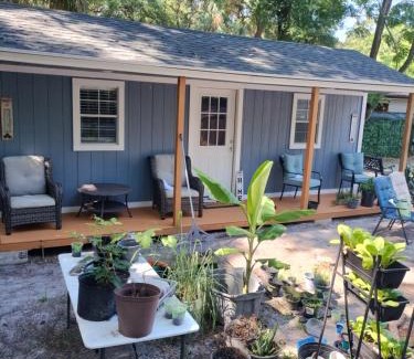 Southwest Orlando House | Tiny home barn style in backyard with Animals
