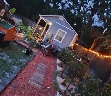 Southwest Orlando House | Tiny home barn style in backyard with Animals