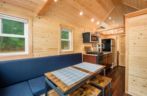 Laurelville House | Tiny Home Cabin in Hocking Hills with 60 acres private trails