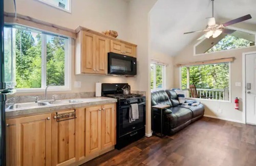 Ashford House | Tiny Home @ Mt. Rainier with hot tub, fireplace, and WiFi