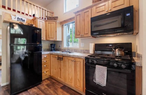 Ashford House | Tiny Home @ Mt. Rainier with hot tub, fireplace, and WiFi
