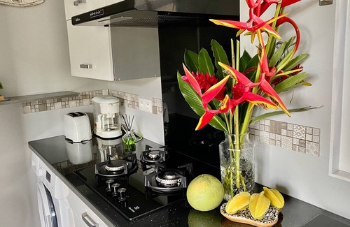 Punaauia House | Tiny house by the sea with its private pool - under a tree