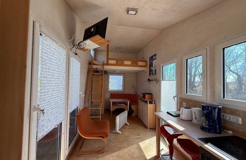 Pruchten Apartment | Tiny House Zeese - Tiny House Zeese? Tiny house with garden, barbecue and