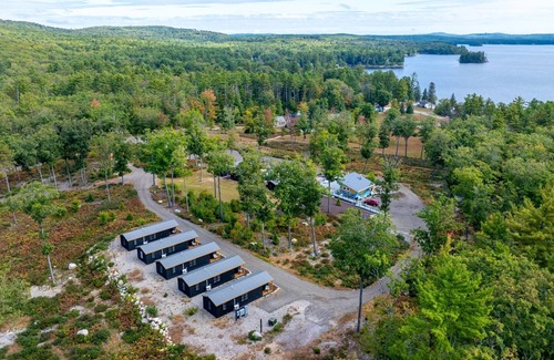 North Sebago Cabin | TITMOUSE - RESORT WITH 12 PROPERTIES. NATURAL POND FOR SWIMMING. CAFE ON SITE.