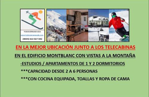 Pradollano Apartment | TODOSIERRANEVADA ZONA BAJA - MONTBLANC VISTAS A LA MONTANA - Junto a los Telecabinas