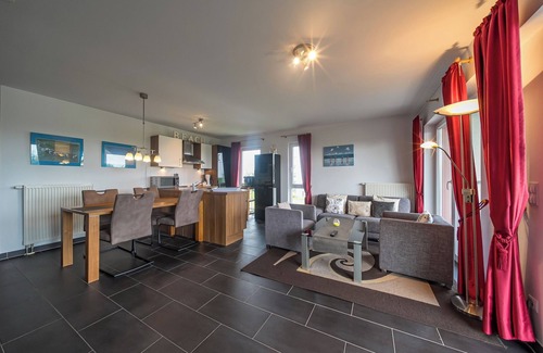 Schillig Apartment | Tolles Ferienapartment an der Nordsee mit Meerblick, Balkon, Sauna und Hot-tub
