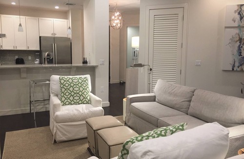 Rosemary Beach Condo | Top floor loft with MBR, bunk room, each with own bath, on Barrett Square