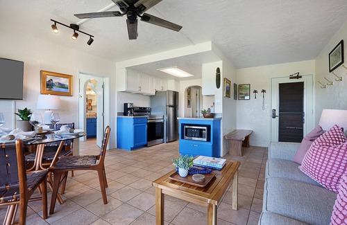 Poipu Condo | Top Floor Ocean view w/New AC - Steps to beach and Amazing Sunsets in the Sand!