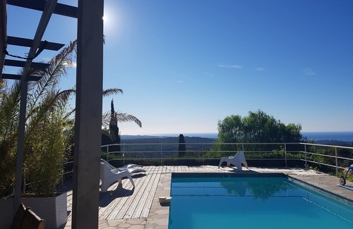 Tourrettes-sur-Loup Apartment | Top of the house, private pool and panoramic sea view