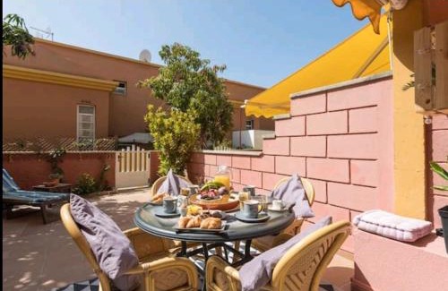San Bartolome de Tirajana Apartment | Top1 Green Sea Bungalow jardin