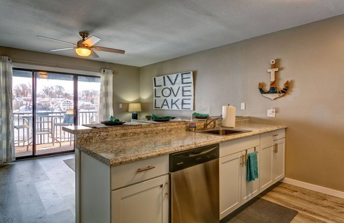 Osage Beach Condo | Totally Remodeled 1-Bedroom Condo with Fantastic Views with No Steps!