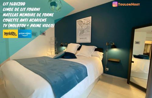 Le Mourillon Apartment | ToulonHost - Le Litardi - Superbe T2 - 2 pas des plages - Clim - Fibre