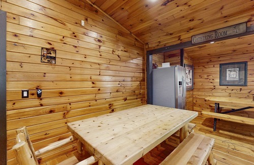 Blue Ridge Cabin | Towering mountain home with private hot tub, game room, & multiple decks