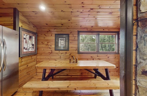 Blue Ridge Cabin | Towering mountain home with private hot tub, game room, & multiple decks