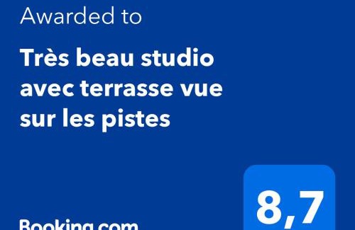 Saint-Etienne-en-Devoluy Apartment | Très beau studio avec terrasse vue sur les pistes