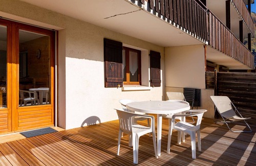 Le Grand-Bornand Apartment | Très belle terrasse face aux pistes pour cet appartement