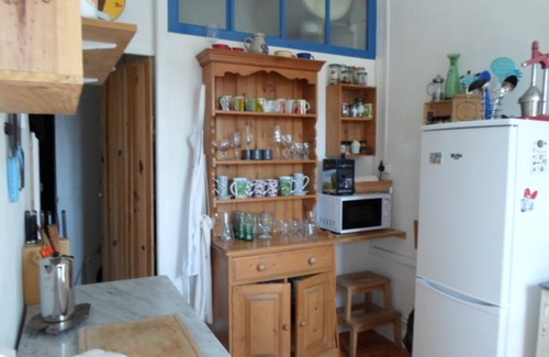 Saint-Pierreville House | Traditional blue-shuttered stone house in a stunning Ardeche mountain village.