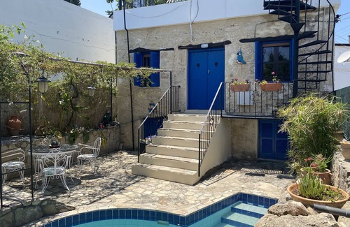 Ozankoy Villa | Traditional Cyprus Cottage in Village Location with 4 Poster Bed & Romantic Pool
