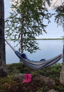 Polvijarvi Ski Chalet | Traditional Finnish lakeside off-grid cabin