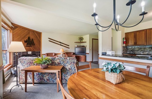 Central Vermont- Killington Condo | Trail Creek 11 on a ski home trail.