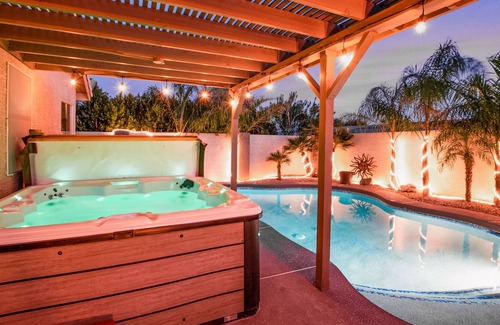 Foothills House | Tranquil dog-friendly house with heated pool, hot tub, gas grill, & washer/dryer