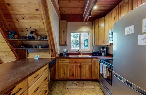 Tahoe Paradise Cabin | Tranquil Family-Friendly A-Frame Cabin with Big Backyard, Deck, & Gas Grill