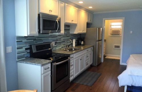 East Boothbay Condo | Tranquil! Oceanfront Sunsets with beach at low tide and dock