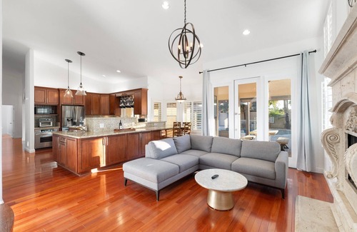 Island at Ocotillo House | Tranquil Retreat at Ocotillo, 4BD, 2.5BA, Huge Pool With Heater, and Pool Table.