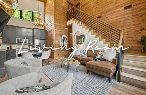 McCurtain County Cabin | Tranquil Riverside Cabin w/Fire Pit, Hot Tub