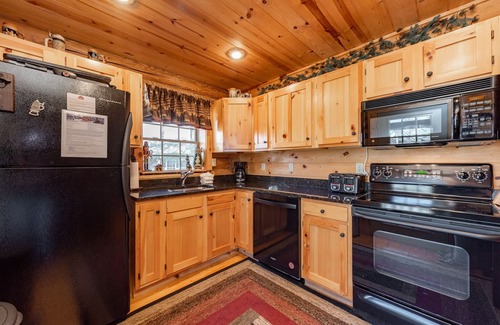 Thayerville Cabin | Tree Haus: Lake Area, Hot Tub, Fireplace, Shuffleboard!