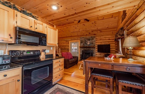 Thayerville Cabin | Tree Haus: Lake Area, Hot Tub, Fireplace, Shuffleboard!