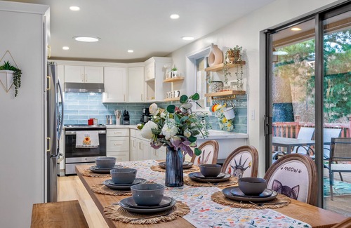 Meridian Park House | Tremendous 4-bedroom Forest Retreat with Firepit, BBQ