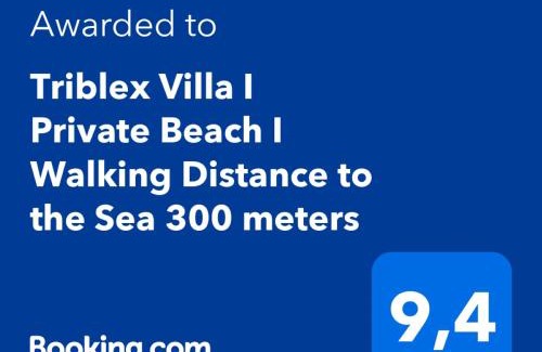 Cenger Villa | Triblex Villa I Private Beach I Walking Distance to the Sea 300 meters