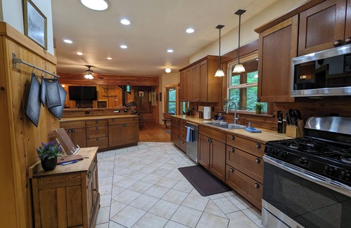 Paradise Estates Cabin | Trillium Lodge+Mountain Studio Sleeps 10! Includes HOT TUB+Sauna+EV Charger+WIFI