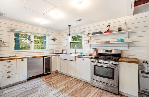 Folly Beach House | Trio of coastal cottages with private courtyard, full kitchens, & WiFi - dogs ok