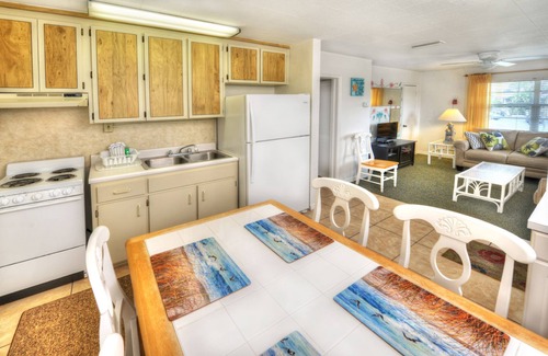 Daytona Beach Shores Apartment | Tropical 2 Bedroom Apartment Across from Daytona Beach/Sanitized after each use!