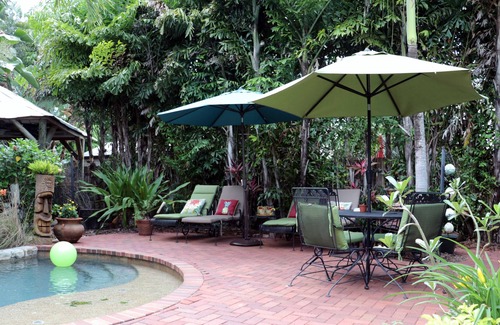Bradenton House | Tropical bungalow oasis; heated pool with rock waterfall and hot tub. Sleeps 8!