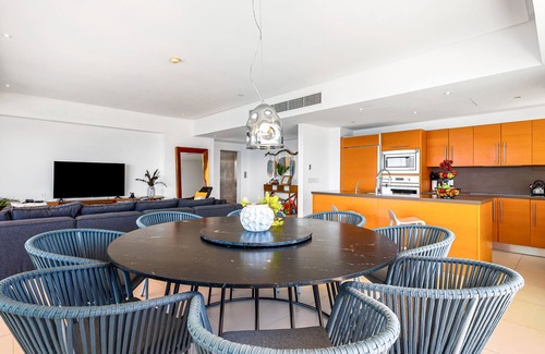 North Hotel Zone Condo | Tropical & modern condo with scenic balcony, hot tub, pool - amazing views