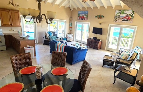 Mariendal Villa | Tropical Palm Villa- Ocean Views From All Rooms, Solar Power, Private Pool