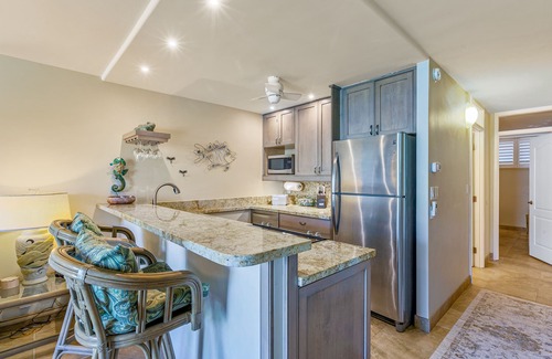 Napili Condo | Tropical Poolside Condo on Napili Bay Beach with AC, #E141