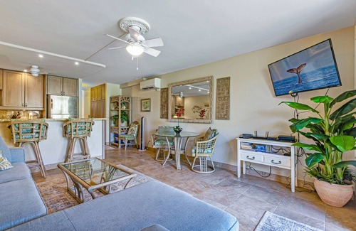 Napili Condo | Tropical Poolside Condo on Napili Bay Beach with AC, #E141