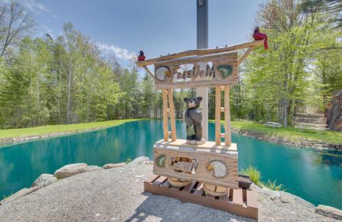 Freedom House | Trout Ponds and Sauna Unique Log Cabin in Freedom