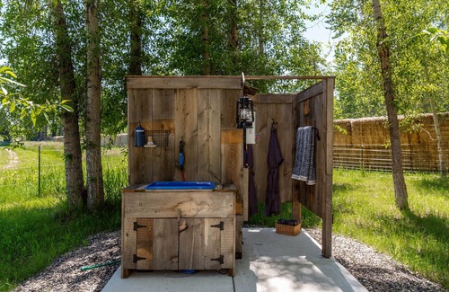 Bozeman RV Rental | TroutChasers Glamping Tent - Crackling Fire, Fresh Air, Fly Fishing